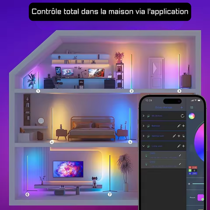 LUMINEMO : Lampadaire LED qui transforme votre maison en cocon relaxant